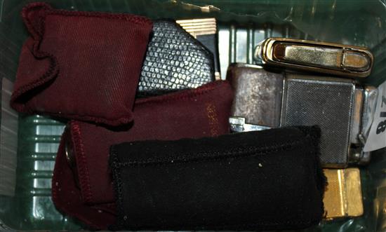 Dupont and a Dunhill lighter and other various lighters(-)